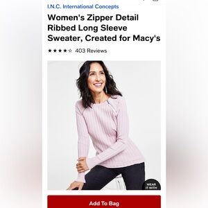 NWOT Women’s INC International Concept Sweater